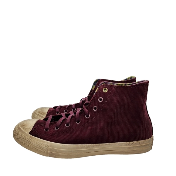Converse x Wonka Men's Chuck Taylor All Star Bordeaux Corduroy Shoes - 13 - Picture 2 of 10